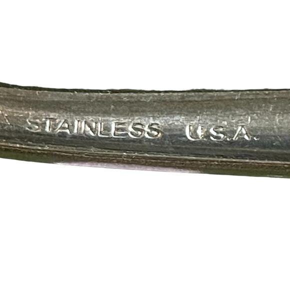 Vintage Atomic UTI53 by Utica Fork Stainless Flatware Glossy USA Starburst - Picture 4 of 5